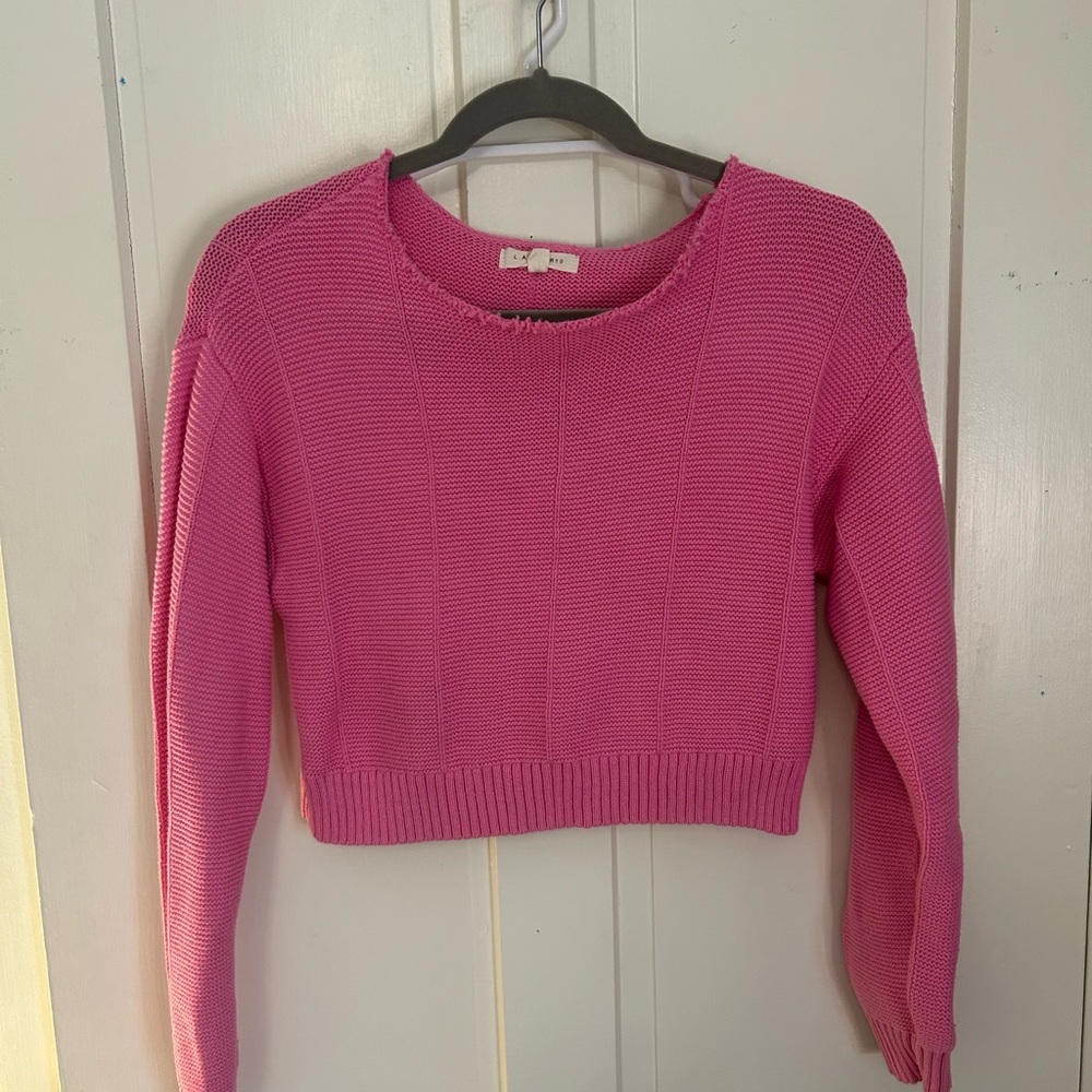 Pink Off-shoulder sweater